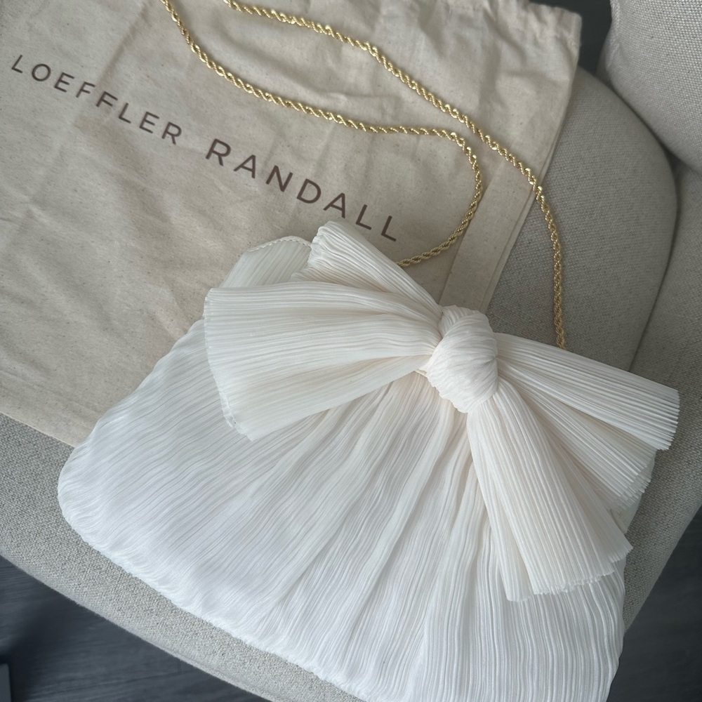 Loeffler Randall Rayne Pearl Bow Clutch